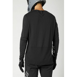 KOSZULKA ROWEROWA FOX Z DŁUGIM RĘKAWEM DEFEND DELTA BLACK/BLACK  ENDURO CROSS