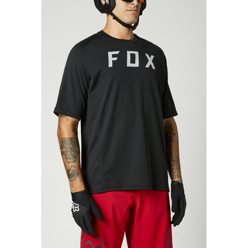 KOSZULKA ROWEROWA FOX DEFEND BLACK  ENDURO CROSS