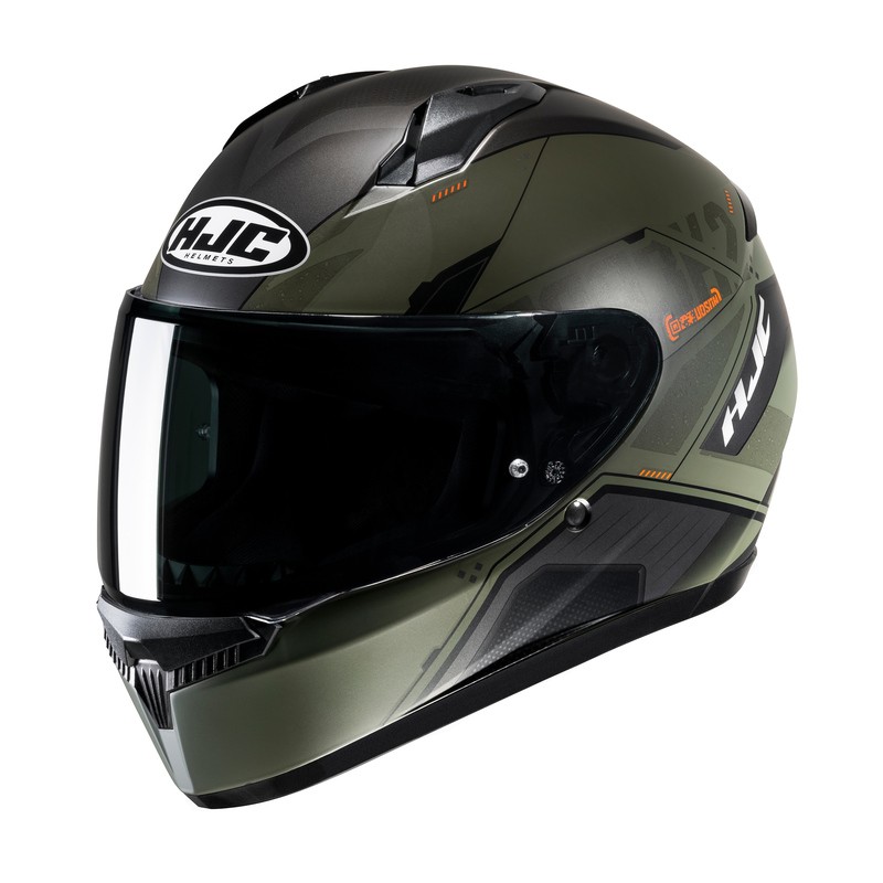 KASK HJC C10 INKA BLACK/GREEN 