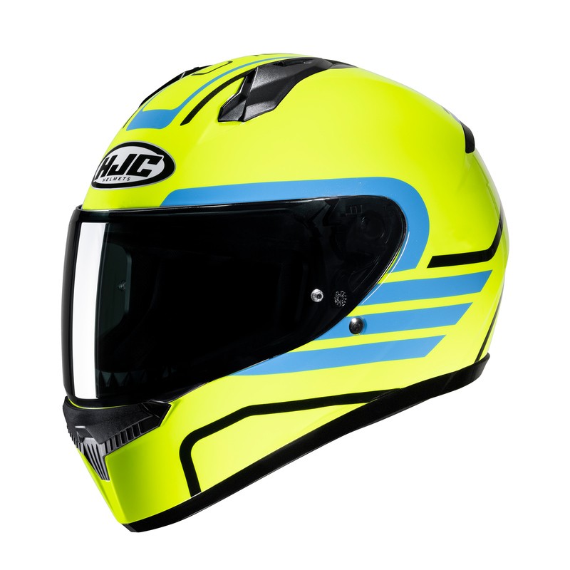 KASK HJC C10 LITO YELLOW/BLUE 