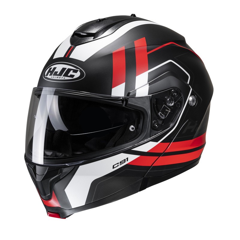 KASK HJC C91 OCTO BLACK/RED 