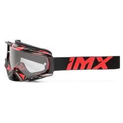 GOGLE IMX DUST GRAPHIC RED GLS/BLACK - SZYBA DARK SMOKE + CLEAR (2 SZYBY W ZESTAWIE) ENDURO CROSS