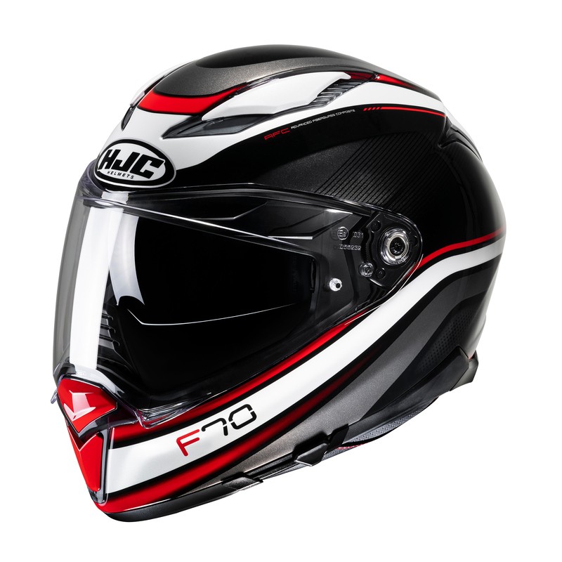 KASK HJC F70 DIWEN WHITE/RED 