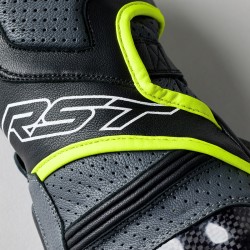 RĘKAWICE SKÓRZANE RST FULCRUM CE GREY/FLO YELLOW/BLACK  (3179)