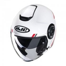 KASK HJC I40 PADDY WHITE/RED 