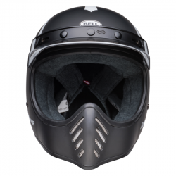 KASK BELL MOTO-3 FH OLD ROAD MATTE/GLOSS BLACK/WHITE 