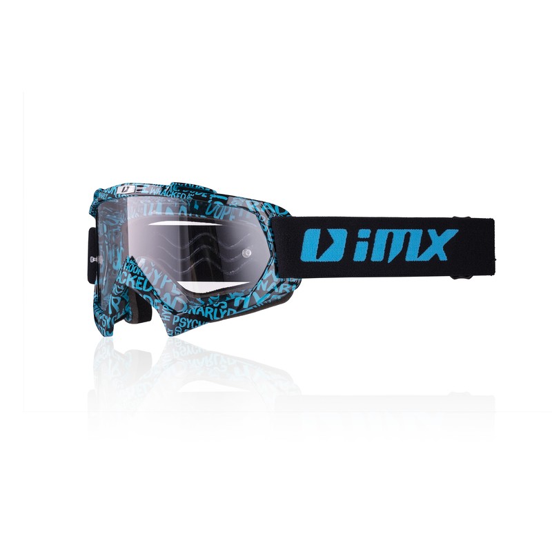 GOGLE IMX MUD GRAPHIC BLUE/BLACK - SZYBA CLEAR (1 SZYBA W ZESTAWIE) ENDURO CROSS