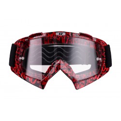 GOGLE IMX MUD GRAPHIC RED/BLACK - SZYBA CLEAR (1 SZYBA W ZESTAWIE) ENDURO CROSS