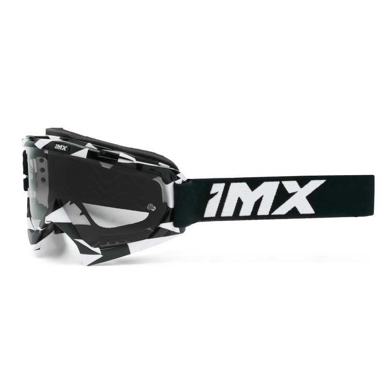 GOGLE IMX MUD GRAPHIC WHITE GLS/BLACK - SZYBA CLEAR (1 SZYBA W ZESTAWIE) ENDURO CROSS