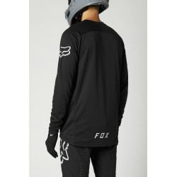 KOSZULKA ROWEROWA FOX Z DŁUGIM RĘKAWEM DEFEND BLACK  ENDURO CROSS