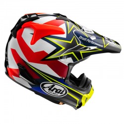 KASK ARAI MX-V STARS AND STRIPES FLUOR YELLOW 