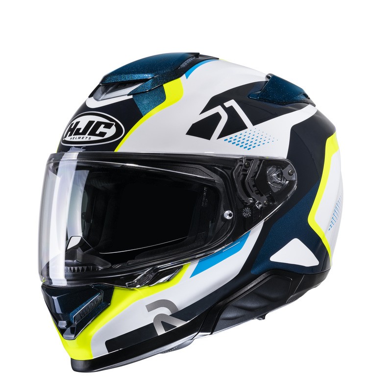 KASK HJC RPHA71 HAPEL BLUE/YELLOW 