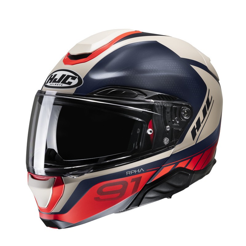 KASK HJC RPHA91 RAFINO GREY/RED 