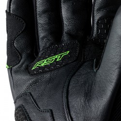 RĘKAWICE SKÓRZANE RST S1 MESH CE BLACK/GREY/NEON GREEN  (3182)
