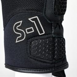 RĘKAWICE SKÓRZANE RST S1 MESH CE BLACK/BLACK/WHITE  (3182)