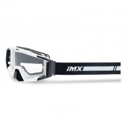 GOGLE IMX SAND WHITE GLS - SZYBA SILVER IRIDIUM + CLEAR (2 SZYBY W ZESTAWIE) ENDURO CROSS