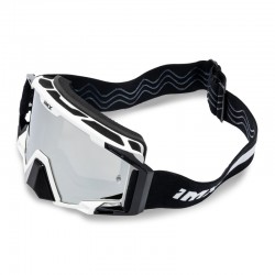 GOGLE IMX SAND WHITE GLS - SZYBA SILVER IRIDIUM + CLEAR (2 SZYBY W ZESTAWIE) ENDURO CROSS
