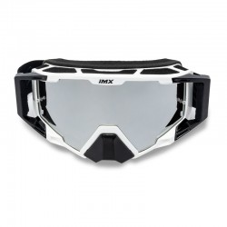 GOGLE IMX SAND WHITE GLS - SZYBA SILVER IRIDIUM + CLEAR (2 SZYBY W ZESTAWIE) ENDURO CROSS