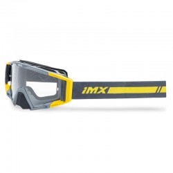 GOGLE IMX SAND GREY MATT/FLUO YELLOW - SZYBA SILVER IRIDIUM + CLEAR (2 SZYBY W ZESTAWIE) ENDURO CROSS