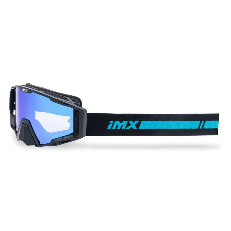 GOGLE IMX SAND BLACK MATT/BLUE - SZYBA BLUE IRIDIUM + CLEAR (2 SZYBY W ZESTAWIE) ENDURO CROSS