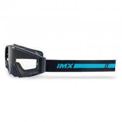 GOGLE IMX SAND BLACK MATT/BLUE - SZYBA BLUE IRIDIUM + CLEAR (2 SZYBY W ZESTAWIE) ENDURO CROSS
