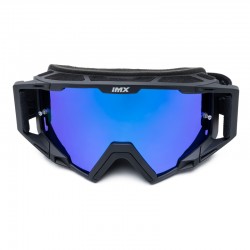 GOGLE IMX SAND BLACK MATT/BLUE - SZYBA BLUE IRIDIUM + CLEAR (2 SZYBY W ZESTAWIE) ENDURO CROSS