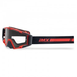 GOGLE IMX SAND RED MATT/BLACK - SZYBA RED IRIDIUM + CLEAR (2 SZYBY W ZESTAWIE) ENDURO CROSS
