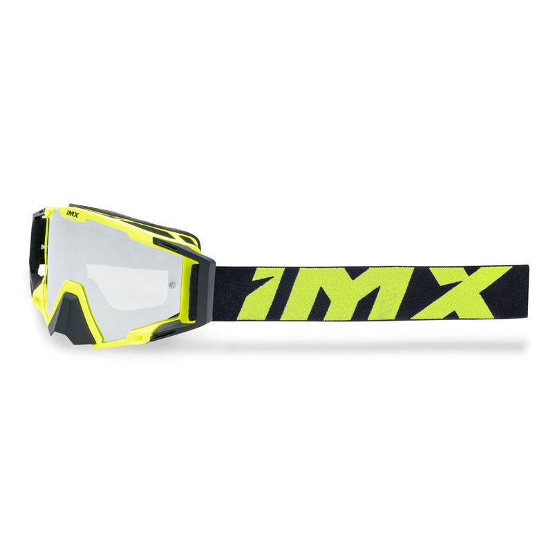 GOGLE IMX SAND FLUO YELLOW MATT/BLACK - SZYBA SILVER IRIDIUM + CLEAR (2 SZYBY W ZESTAWIE) ENDURO CROSS