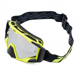 GOGLE IMX SAND FLUO YELLOW MATT/BLACK - SZYBA SILVER IRIDIUM + CLEAR (2 SZYBY W ZESTAWIE) ENDURO CROSS