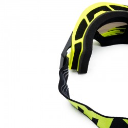 GOGLE IMX SAND FLUO YELLOW MATT/BLACK - SZYBA SILVER IRIDIUM + CLEAR (2 SZYBY W ZESTAWIE) ENDURO CROSS