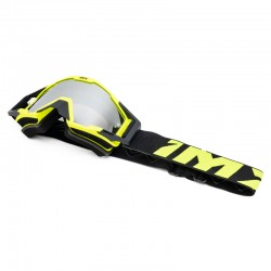 GOGLE IMX SAND FLUO YELLOW MATT/BLACK - SZYBA SILVER IRIDIUM + CLEAR (2 SZYBY W ZESTAWIE) ENDURO CROSS