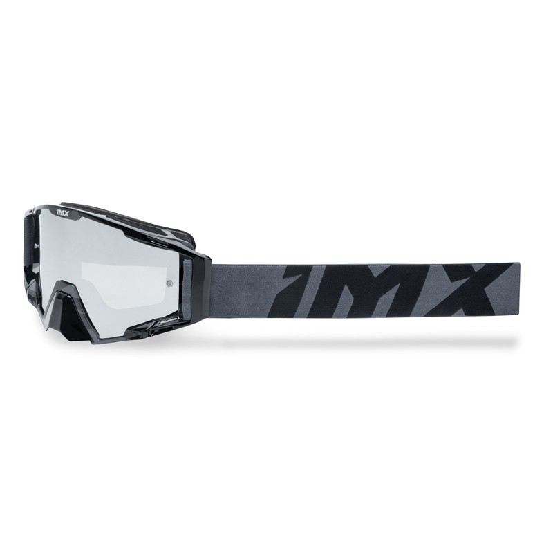 GOGLE IMX SAND GRAPHIC BLACK GLS/GREY - SZYBA SILVER IRIDIUM + CLEAR (2 SZYBY W ZESTAWIE) ENDURO CROSS