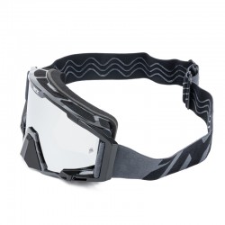 GOGLE IMX SAND GRAPHIC BLACK GLS/GREY - SZYBA SILVER IRIDIUM + CLEAR (2 SZYBY W ZESTAWIE) ENDURO CROSS