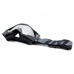 GOGLE IMX SAND GRAPHIC BLACK GLS/GREY - SZYBA SILVER IRIDIUM + CLEAR (2 SZYBY W ZESTAWIE) ENDURO CROSS