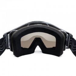 GOGLE IMX SAND GRAPHIC BLACK GLS/GREY - SZYBA SILVER IRIDIUM + CLEAR (2 SZYBY W ZESTAWIE) ENDURO CROSS