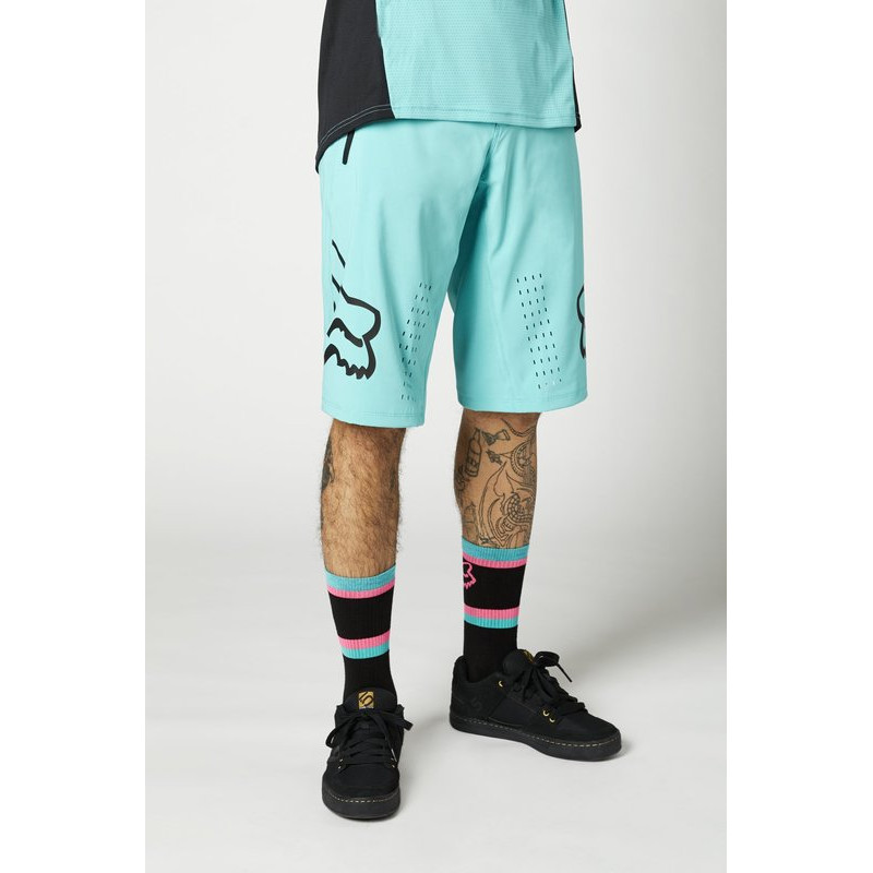 SPODENKI ROWEROWE FOX DEFEND TEAL  ENDURO CROSS