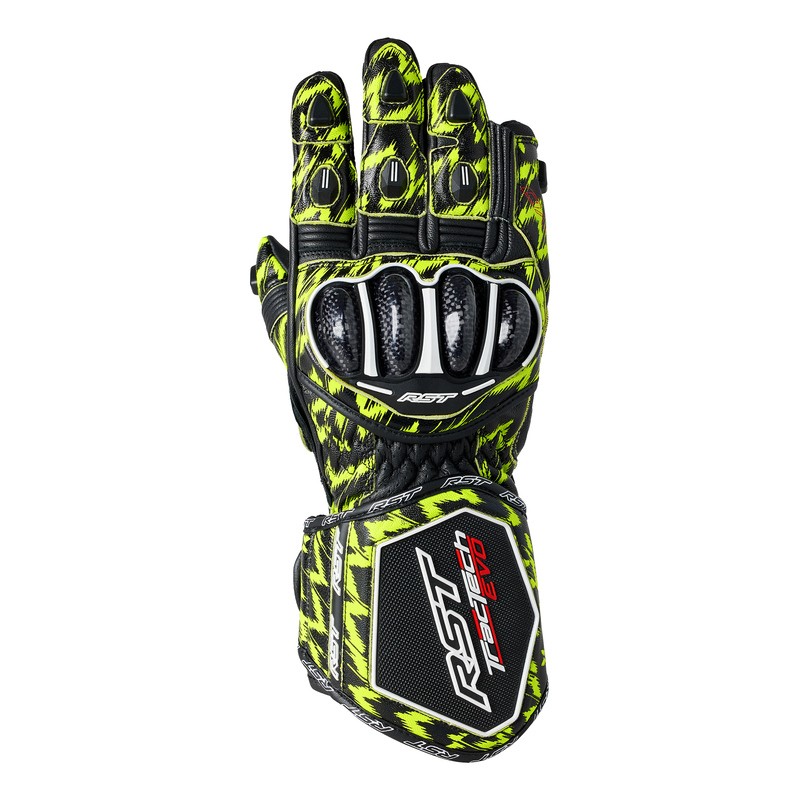 RĘKAWICE SKÓRZANE RST TRACTECH EVO 4 CE DAZZLE YELLOW  (2666)