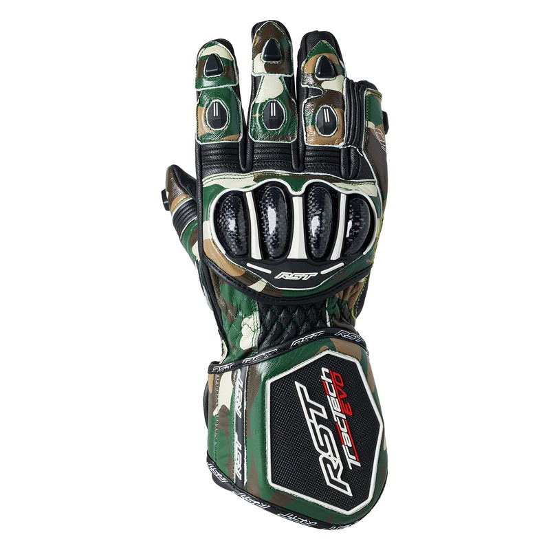 RĘKAWICE SKÓRZANE RST TRACTECH EVO 4 CE KHAKI CAMO  (2666)