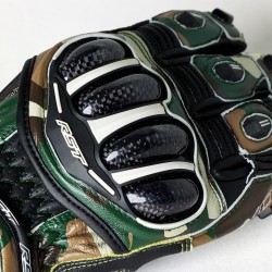 RĘKAWICE SKÓRZANE RST TRACTECH EVO 4 CE KHAKI CAMO  (2666)