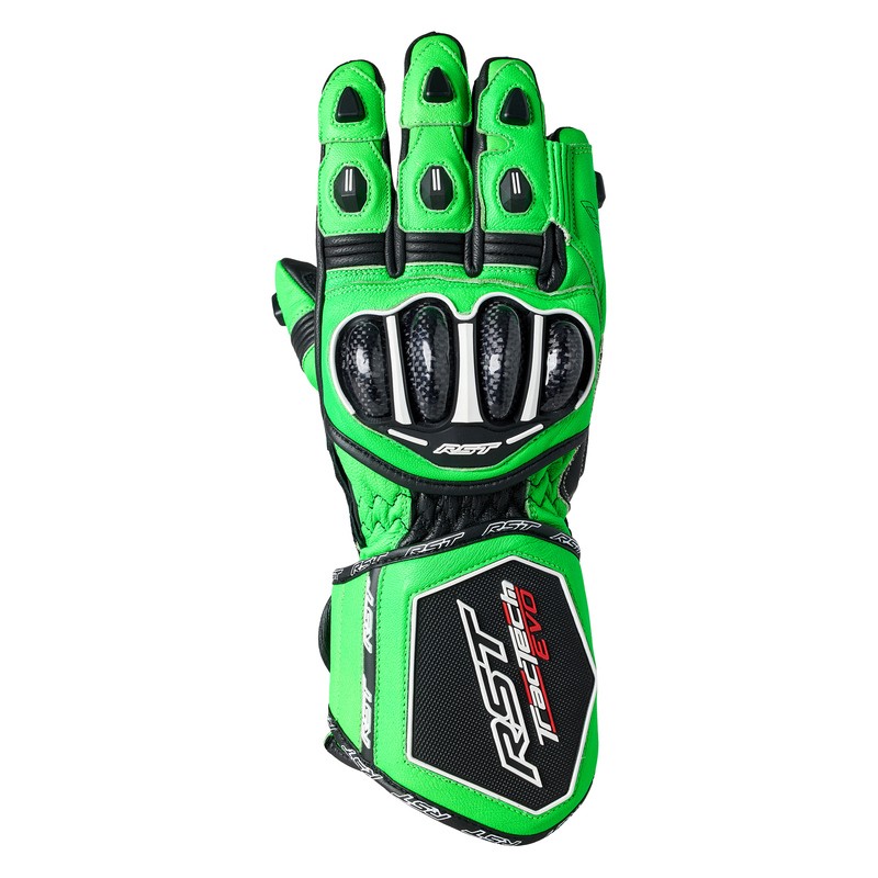 RĘKAWICE SKÓRZANE RST TRACTECH EVO 4 CE NEON GREEN/BLACK  (2666)