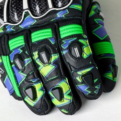 RĘKAWICE SKÓRZANE RST TRACTECH EVO 4 CE NEON GREEN/PURPLE BOLT  (2666)