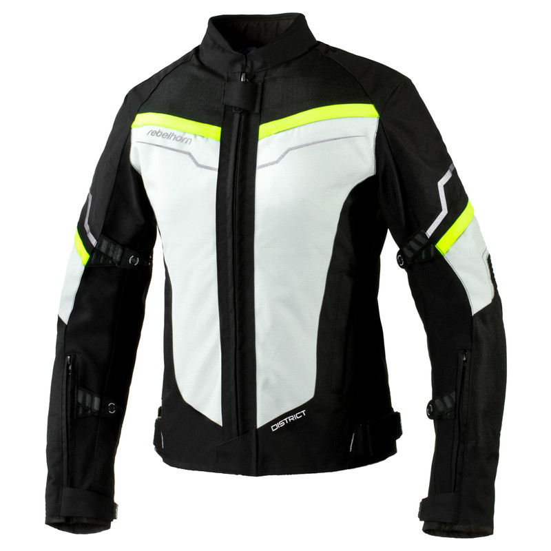 KURTKA TEKSTYLNA REBELHORN DISTRICT LADY ICE/BLACK/FLUO YELLOW 