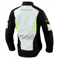KURTKA TEKSTYLNA REBELHORN DISTRICT LADY ICE/BLACK/FLUO YELLOW 