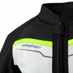 KURTKA TEKSTYLNA REBELHORN DISTRICT LADY ICE/BLACK/FLUO YELLOW 