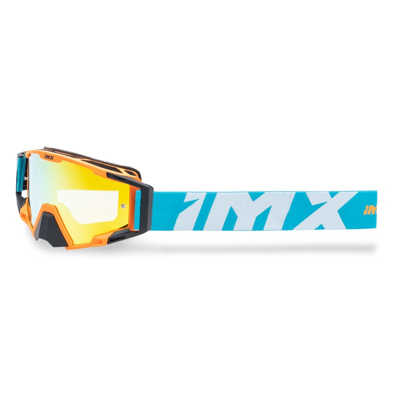 GOGLE IMX SAND ORANGE MATT/BLUE/WHITE - SZYBA ORANGE IRIDIUM + CLEAR (2 SZYBY W ZESTAWIE) ENDURO CROSS