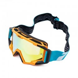 GOGLE IMX SAND ORANGE MATT/BLUE/WHITE - SZYBA ORANGE IRIDIUM + CLEAR (2 SZYBY W ZESTAWIE) ENDURO CROSS