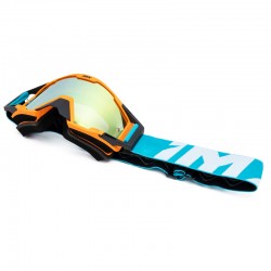 GOGLE IMX SAND ORANGE MATT/BLUE/WHITE - SZYBA ORANGE IRIDIUM + CLEAR (2 SZYBY W ZESTAWIE) ENDURO CROSS
