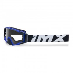 GOGLE IMX SAND BLUE MATT/BLACK - SZYBA BLUE IRIDIUM + CLEAR (2 SZYBY W ZESTAWIE) ENDURO CROSS
