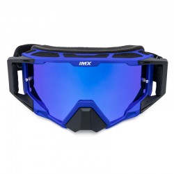 GOGLE IMX SAND BLUE MATT/BLACK - SZYBA BLUE IRIDIUM + CLEAR (2 SZYBY W ZESTAWIE) ENDURO CROSS