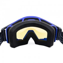 GOGLE IMX SAND BLUE MATT/BLACK - SZYBA BLUE IRIDIUM + CLEAR (2 SZYBY W ZESTAWIE) ENDURO CROSS